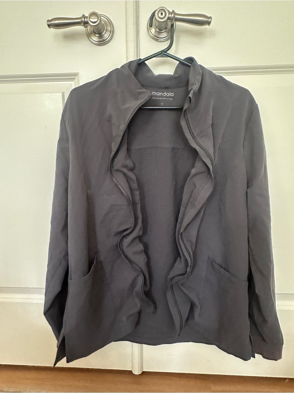 Mandala Gray Scrub Jacket